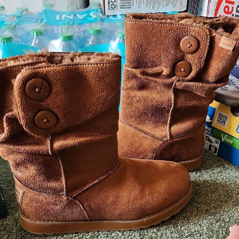 Skechers Brown Ankle Boots
